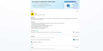 Ready to use - copilot agent